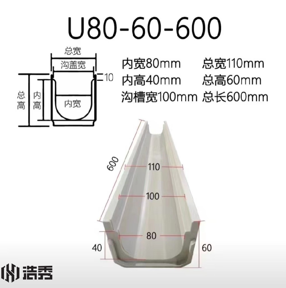 U80-60-600 樹脂排水溝