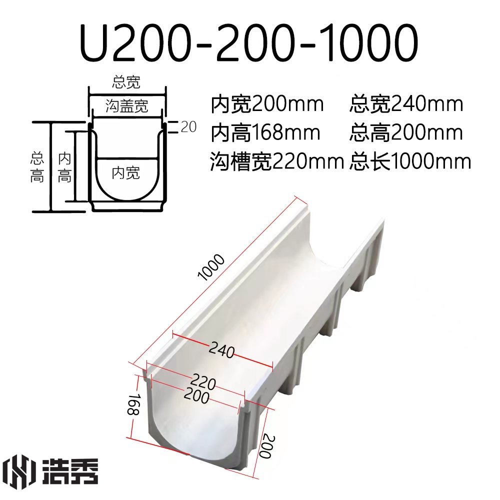 U200-200-1000 樹脂排水溝