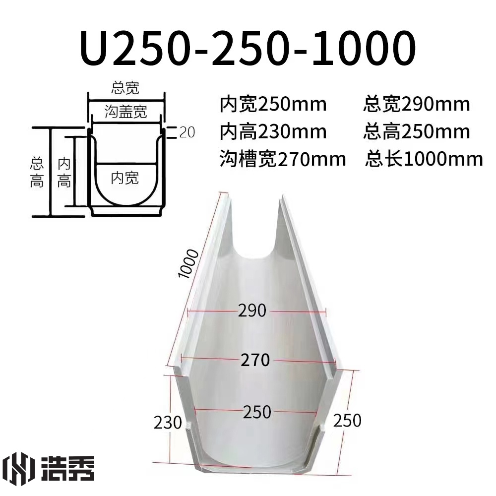 U250-250-1000 樹脂排水溝
